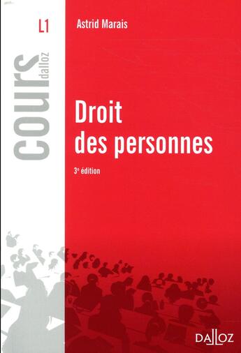 Couverture du livre « Droit des personnes » de Astrid Marais aux éditions Dalloz