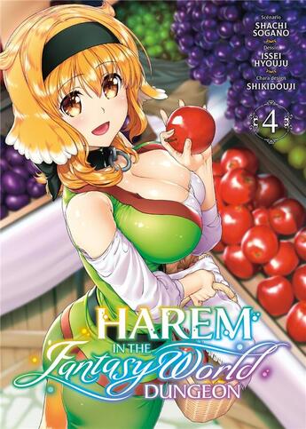 Couverture du livre « Harem in the fantasy world dungeon Tome 4 » de Shachi Sogano et Issei Hyouju aux éditions Meian