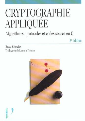 Couverture du livre « Cryptographie appliquée » de Bruce Schnier aux éditions Vuibert