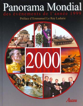 Couverture du livre « Panorama mondial de l'année 1999 » de  aux éditions Philippe Auzou