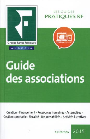 Couverture du livre « Guide des associations (édition 2015) » de  aux éditions Revue Fiduciaire