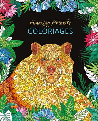 Couverture du livre « Amazing animals : coloriages » de Petra Theissen aux éditions Chantecler