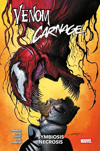 Couverture du livre « Venom & Carnage : Symbiosis necrosis » de Pere Perez et Al Ewing et Ken Lashley et Torunn Gronbekk aux éditions Panini