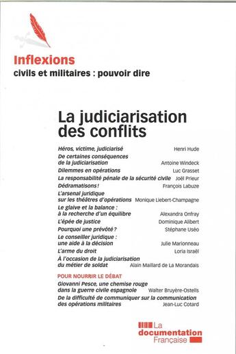 Couverture du livre « Inflexions n 15 judiciarisation des conflits (2010) » de Collectrif aux éditions Inflexions