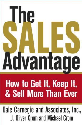 Couverture du livre « The Sales Advantage » de Crom Michael A aux éditions Free Press