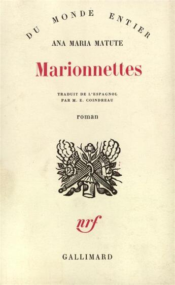 Couverture du livre « Marionnettes - pequeno teatro » de Ana Maria Matute aux éditions Gallimard