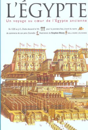 Couverture du livre « L'égypte ; un voyage au coeur de l'égypte ancienne » de Ross/Biesty/Fletcher aux éditions Gallimard-jeunesse