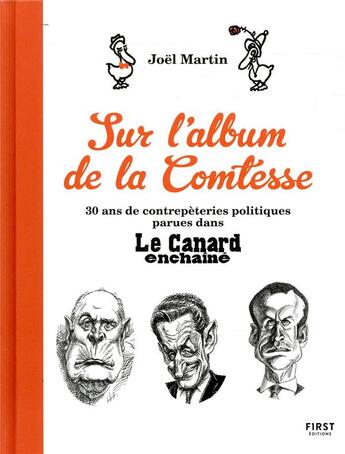 Couverture du livre « L'album de la comtesse : 30 ans de contrepéteries politiques parues dans le Canard Enchainé » de Joel Martin et Kiro aux éditions First