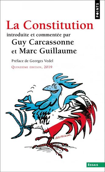 Couverture du livre « La constitution (15e édition) » de Guy Carcassonne et Marc Guillaume aux éditions Points