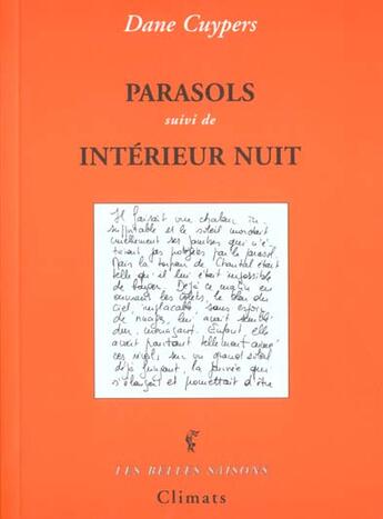 Couverture du livre « La Femme Ecarlate » de Dane Cuypers aux éditions Climats