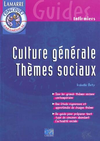 Couverture du livre « Cultures generales ; themes sociaux » de Outy aux éditions Lamarre