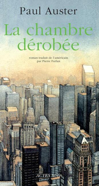 Couverture du livre « La chambre derobee » de Paul Auster aux éditions Actes Sud