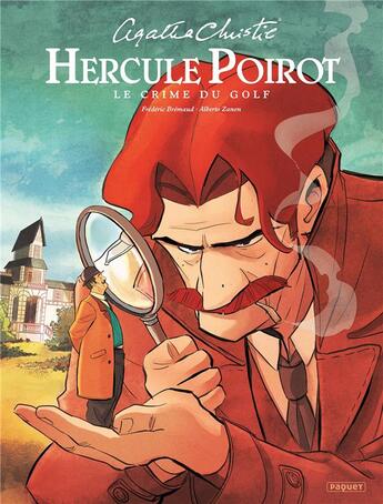 Couverture du livre « Hercule Poirot : le crime du golf » de Agatha Christie et Frederic Brremaud et Alberto Zanon aux éditions Paquet