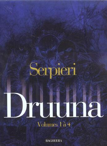 Couverture du livre « Druuna : coffret vol.1 : t.1 à t.4 : morbus gravis, Druuna, Creatura, Carnivora » de Paolo Eleuteri Serpieri aux éditions Bagheera