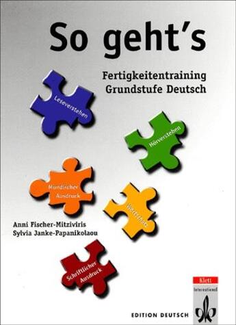 Couverture du livre « So geht's ; allemand ; fertigkeitentraining ; A2 ; B1 ; cahier d'exercices (édition 2008) » de  aux éditions La Maison Des Langues