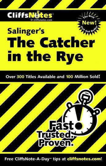 Couverture du livre « CliffsNotes on Salinger's The Catcher in the Rye » de Baldwin Stanley P aux éditions Houghton Mifflin Harcourt
