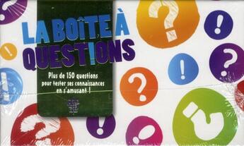 Couverture du livre « La boîte à questions ! plus de 150 questions pour tester ses connaissances en s'amusant ! » de  aux éditions Deux Coqs D'or