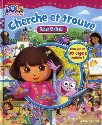 Couverture du livre « Cherche et trouve ; Dora artiste » de  aux éditions Albin Michel