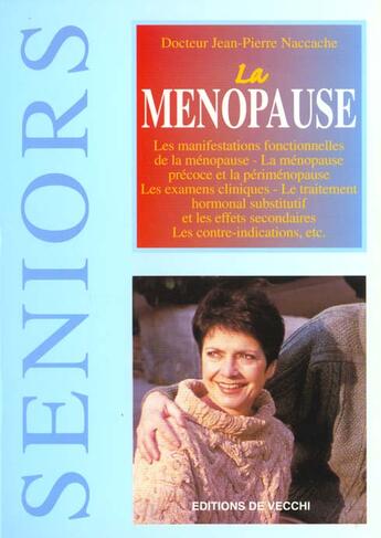 Couverture du livre « La menopause » de Naccacche aux éditions De Vecchi