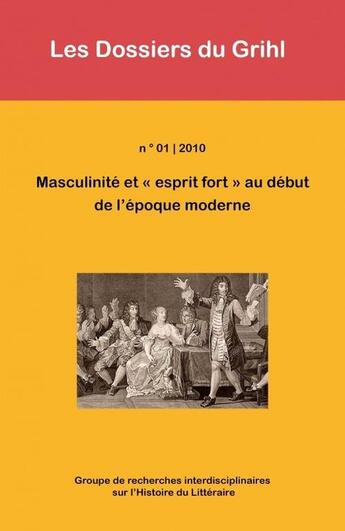 Couverture du livre « Masculinité et 