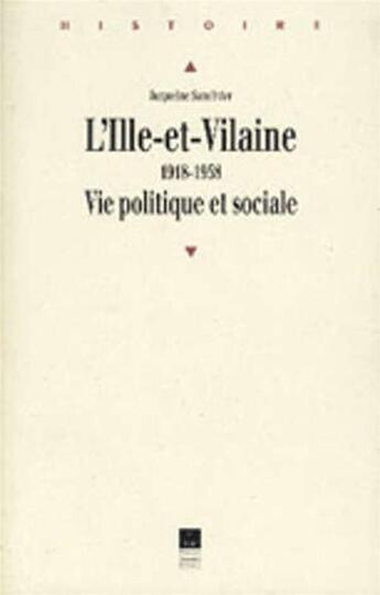 Couverture du livre « ILLE ET VILAINE 1918 1958 » de Pur aux éditions Pu De Rennes