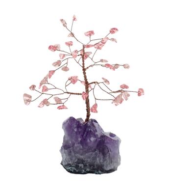 Couverture du livre « Arbre du bonheur quartz rose 45 pierres » de  aux éditions Dg-exodif