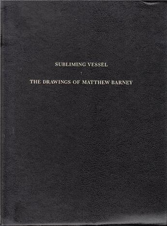 Couverture du livre « Matthew barney the drawings-exhibition catalog morgan library nyc and bnf paris » de  aux éditions Universe Usa