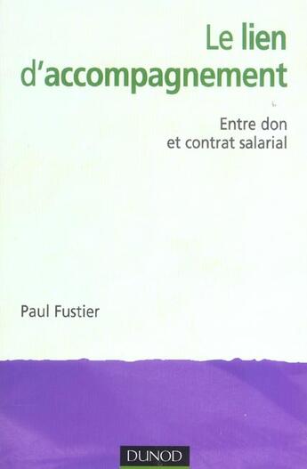 Couverture du livre « Le lien d'accompagnement » de Fustier aux éditions Dunod