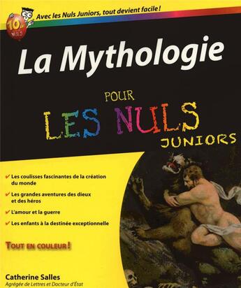 Couverture du livre « La mythologie pour les nuls juniors » de Salles Catherine aux éditions First