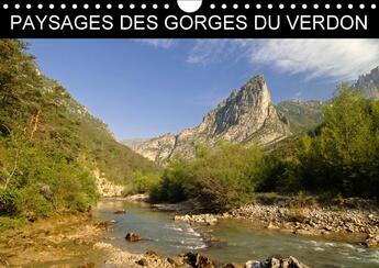 Couverture du livre « Paysages des gorges du verdon calendrier mural 2018 din a4 h - des images impressionnantes du » de Hellier Tous P aux éditions Calvendo