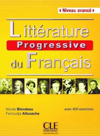 Couverture du livre « Litterature progressive fle niveau avance nelle couverture » de Allouache/Blondeau aux éditions Cle International