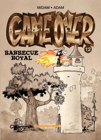 Couverture du livre « Game over Tome 12 : barbecue royal » de Midam et Adam et Collectif aux éditions Glenat