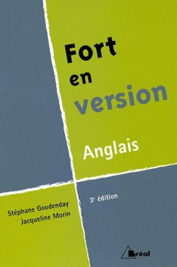 Couverture du livre « Fort en version - anglais » de Goodenday aux éditions Breal