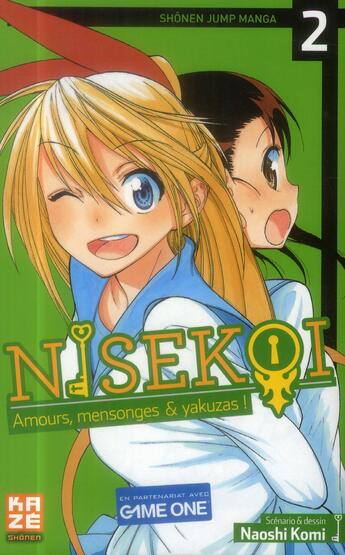 Couverture du livre « Nisekoi - amours, mensonges et yakusas ! Tome 2 » de Naoshi Komi aux éditions Crunchyroll