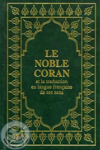 Couverture du livre « Le noble Coran et la traduction en langue française de ses sens » de  aux éditions Sana