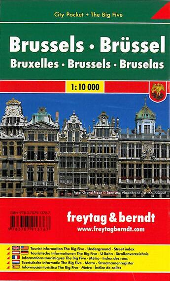 Couverture du livre « Brussels city pocket » de  aux éditions Freytag Und Berndt