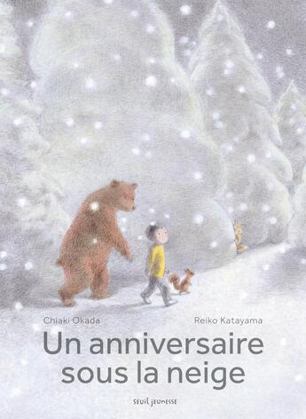 Couverture du livre « Un anniversaire sous la neige » de Chiaki Okada et Kirin Hayashi aux éditions Seuil Jeunesse