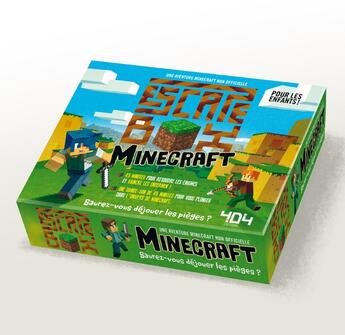 Couverture du livre « Escape box minecraft » de Stephane Anquetil aux éditions 404 Editions