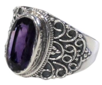 Couverture du livre « Bague amethyste argent 925 geshna t53 » de  aux éditions Dg-exodif