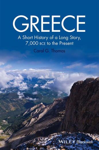 Couverture du livre « Greece » de Carol G. Thomas aux éditions Wiley-blackwell