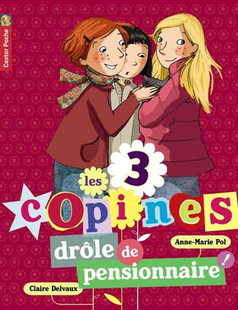 Couverture du livre « Les 3 copines T.5 ; drôle de pensionnaire » de Anne-Marie Pol et Claire Delvaux aux éditions Pere Castor