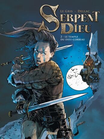 Couverture du livre « Serpent Dieu Tome 2 : le temple du dieu-corbeau » de Jerome Le Gris et Benoit Dellac aux éditions Glenat