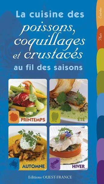 Couverture du livre « Poissons et crustacés au fil des saisons » de  aux éditions Ouest France