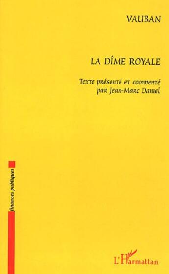 Couverture du livre « La Dîme royale » de  aux éditions L'harmattan