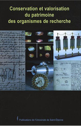 Couverture du livre « Conservation et valorisation du patrimoine des organismes de recherche fredoc 20 » de Cazenave C aux éditions Pu De Saint Etienne