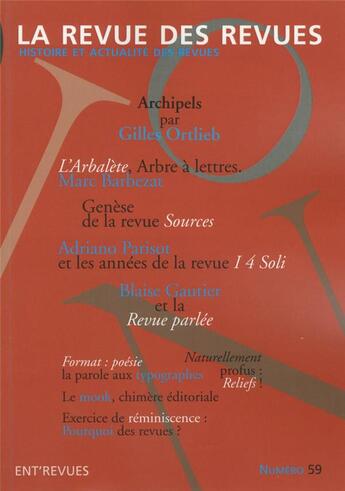 Couverture du livre « REVUE DES REVUES » de  aux éditions Imec