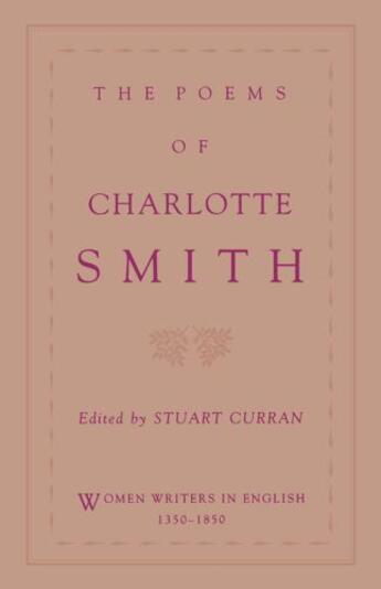 Couverture du livre « The Poems of Charlotte Smith » de Smith Charlotte aux éditions Oxford University Press Usa