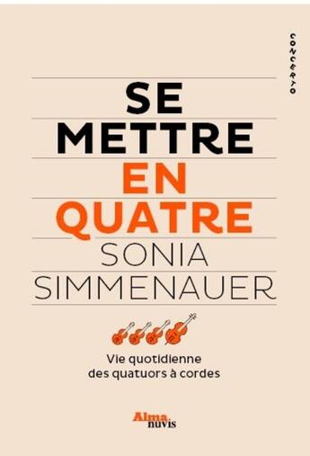 Couverture du livre « Se mettre en quatre » de Sonia Simmenauer aux éditions Nuvis