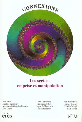 Couverture du livre « Connexions 073 - les sectes : emprise et manipulation » de  aux éditions Eres