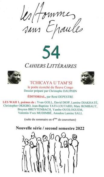 Couverture du livre « Les hommes sans epaules n 54, dossier : tchicaya u tam si, le poete ecorche du fleuve congo » de Les Hommes Sans Epau aux éditions Hommes Sans Epaules